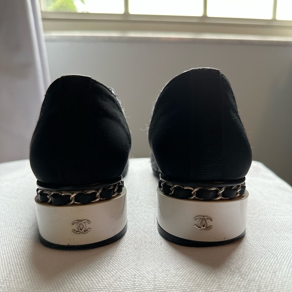 Chanel tweed block heel pumps - Picture 3 of 14